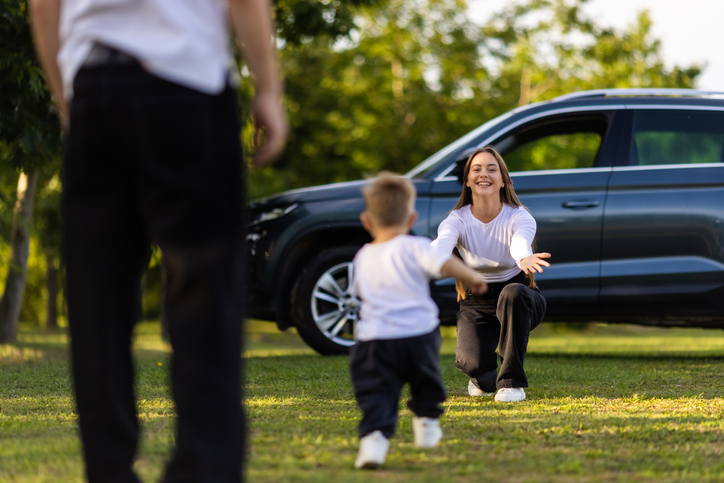 Child running to mother